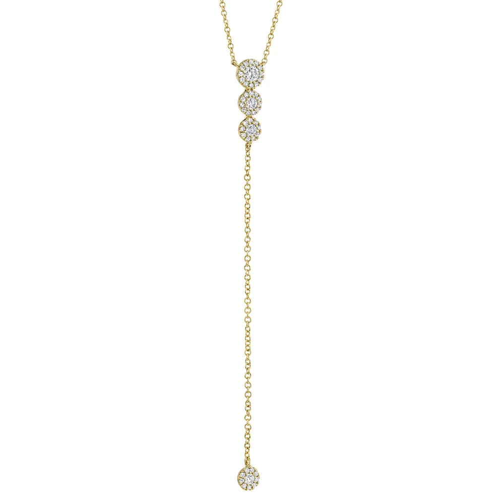 0.29CT DIAMOND LARIAT NECKLACE