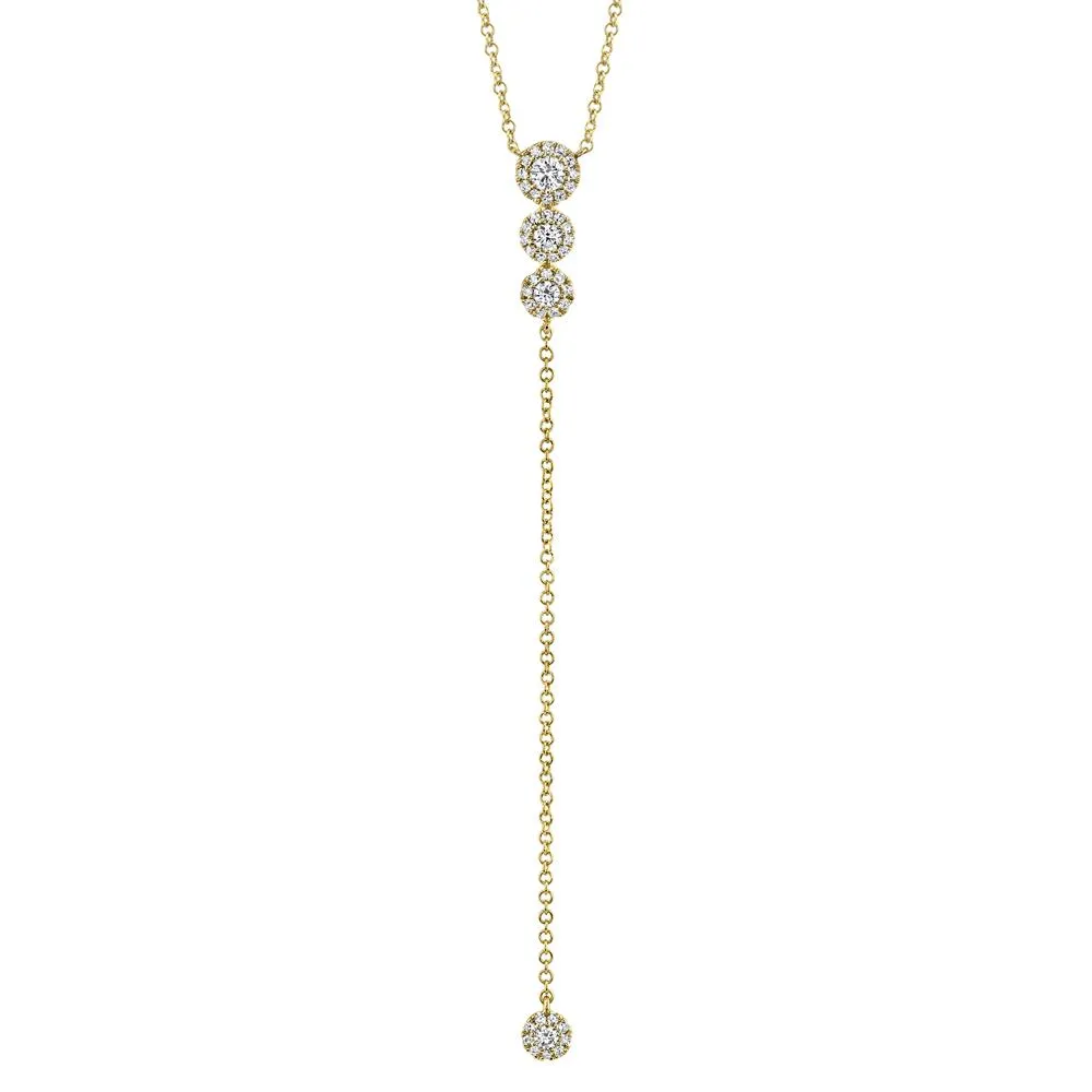 0.29CT DIAMOND LARIAT NECKLACE