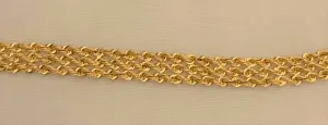 14K Triple Rope Bracelet