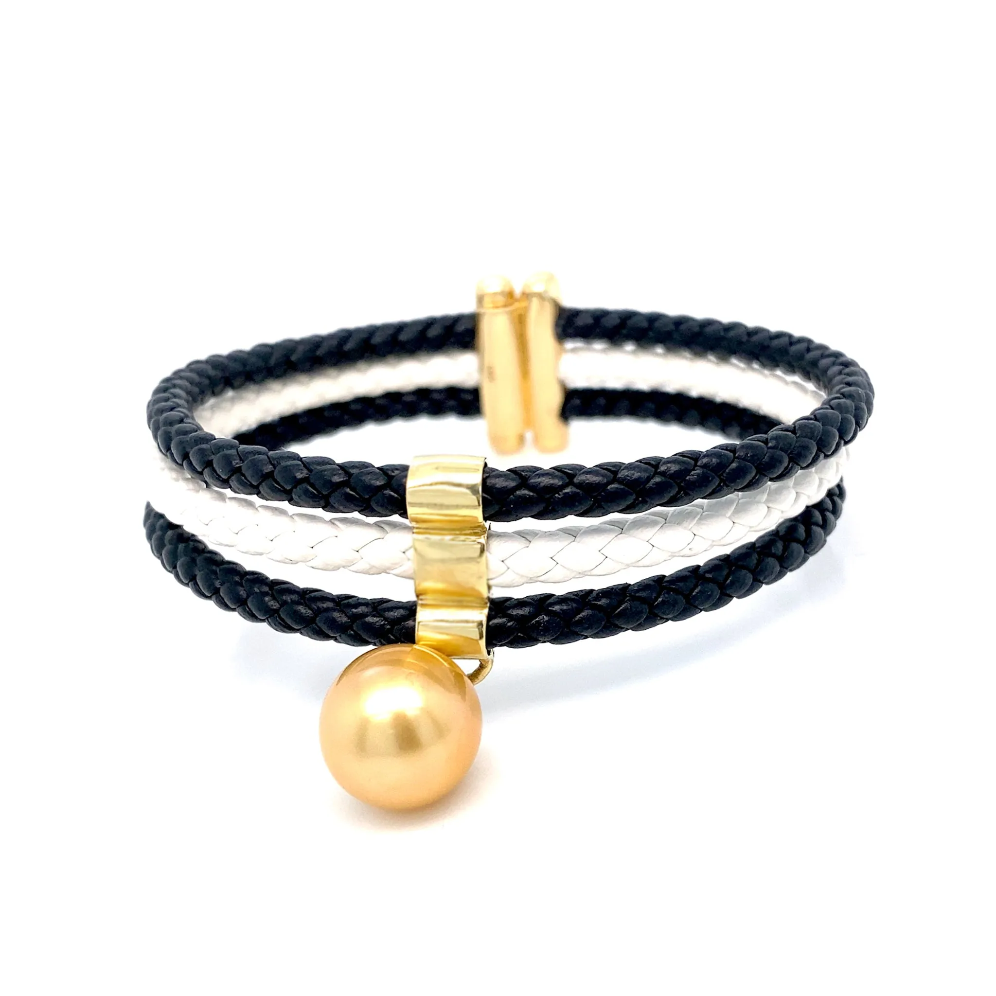 3 Strand Italian Leather Bracelet