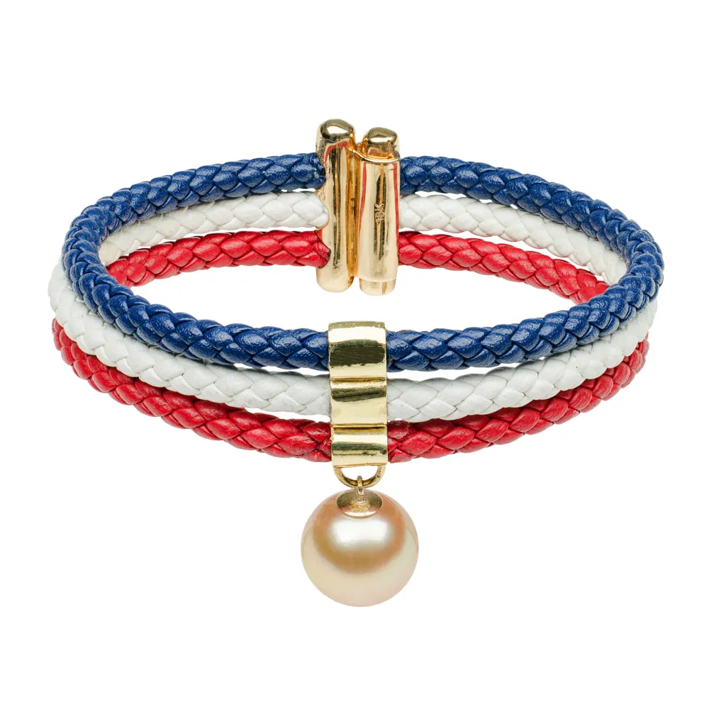 3 Strand Italian Leather Bracelet