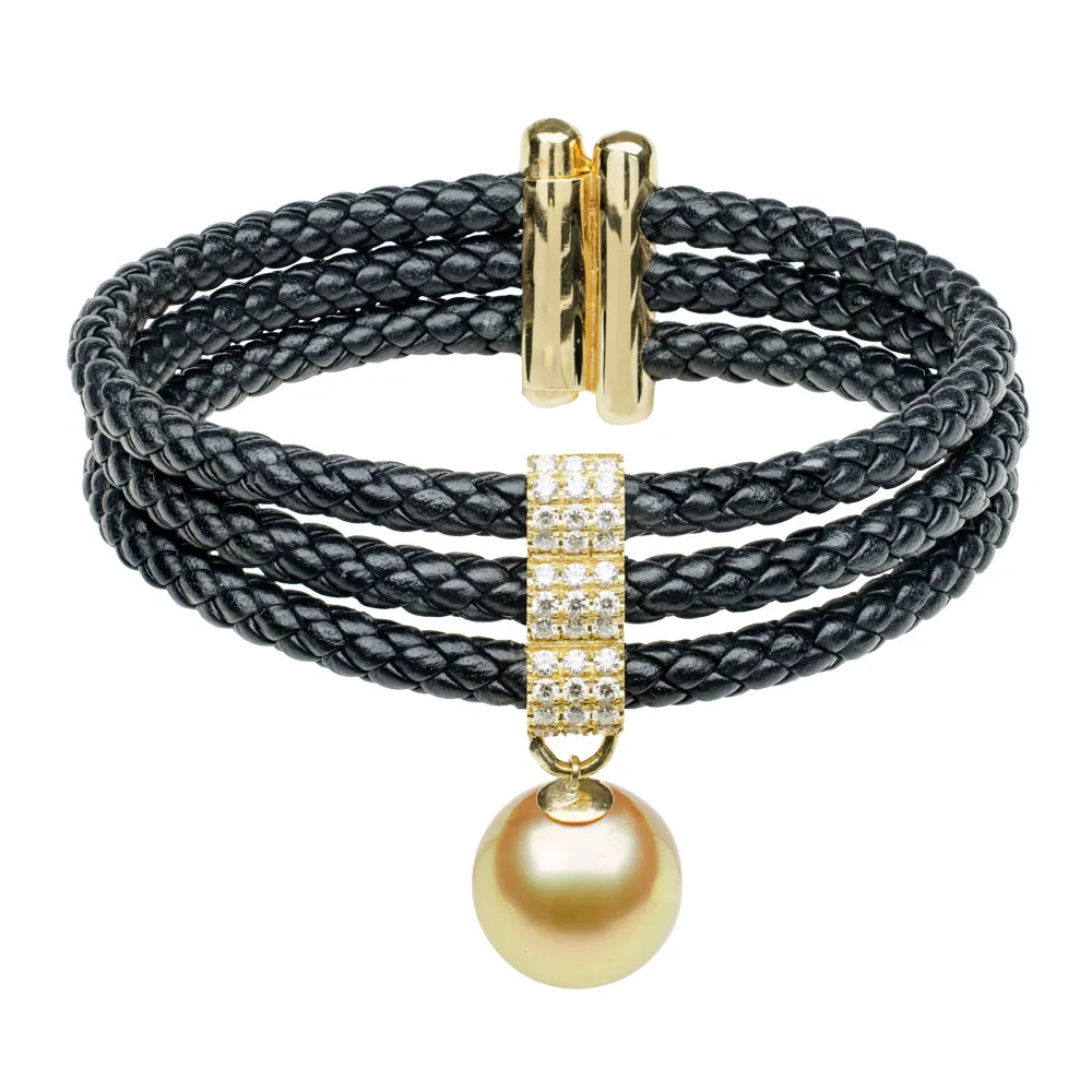 3 Strand Italian Leather Bracelet