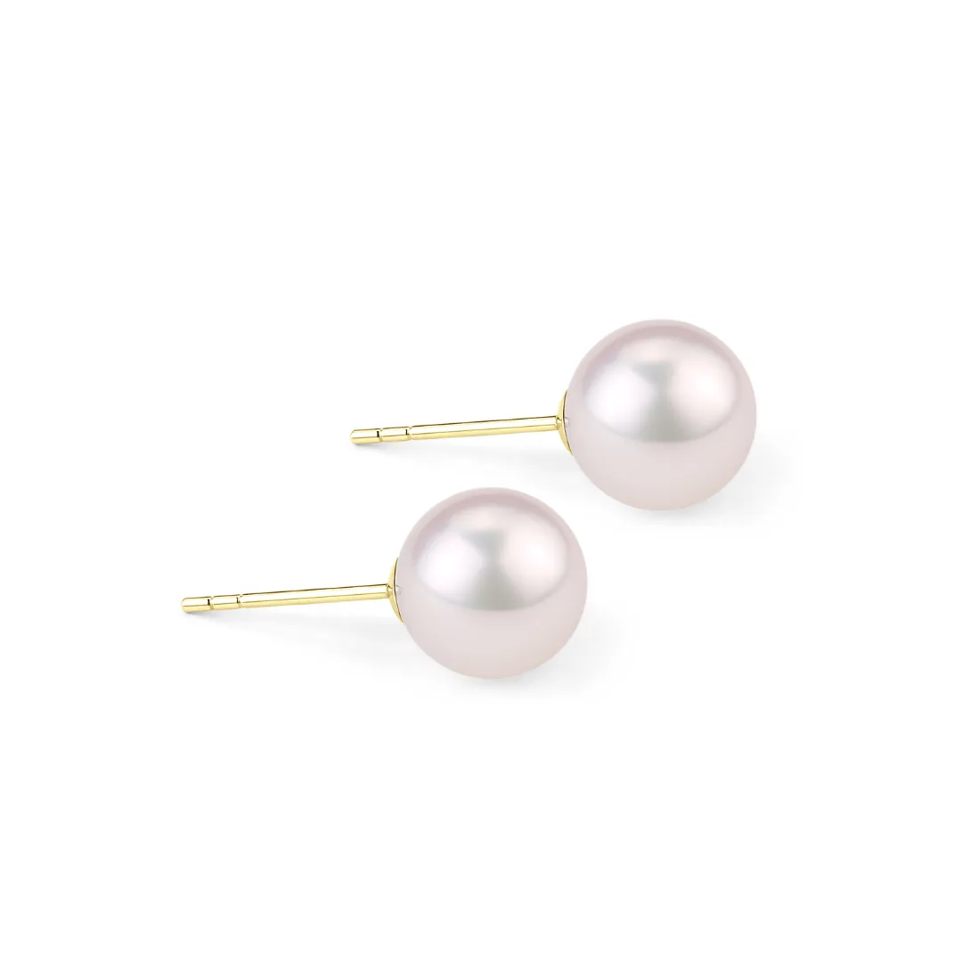 4-5mm Seawater Akoya Pearl & Stud Earrings