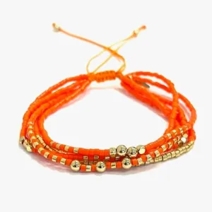 5 Strand Bracelet Orange