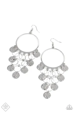 All CHIME High Silver Paparazzi Earrings