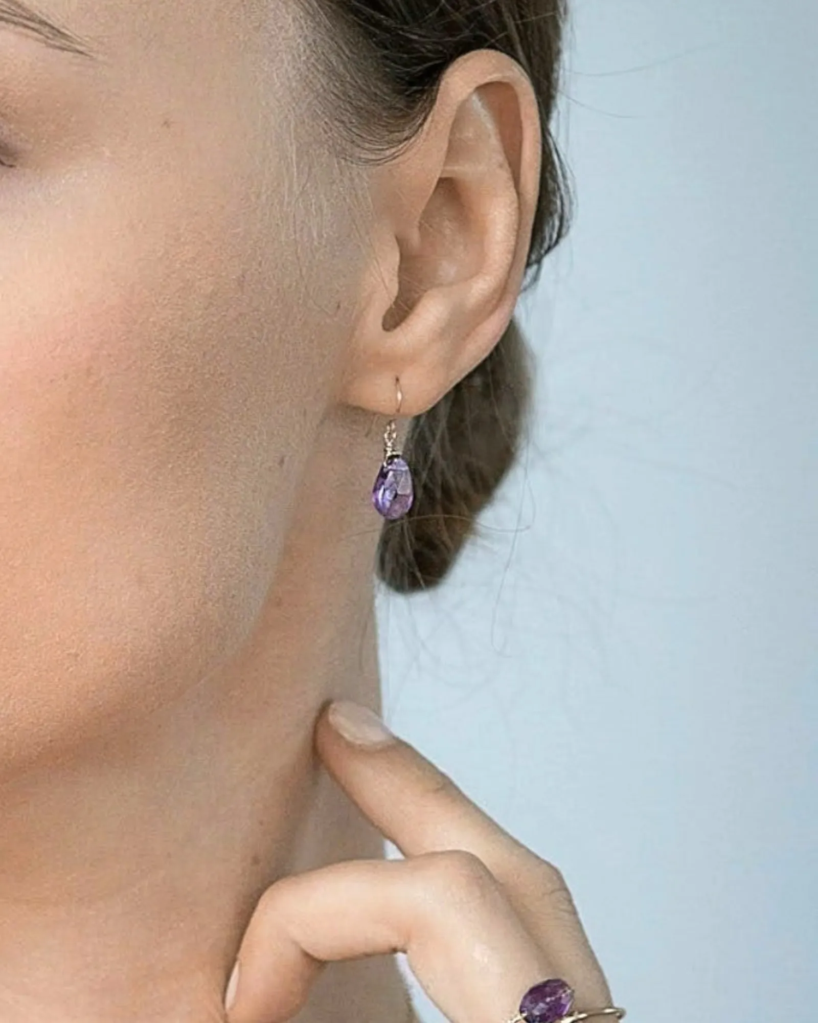 Amethyst Drop Earrings