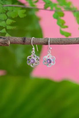 Amethyst Layla Flower Earrings