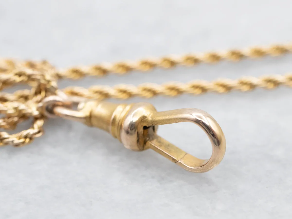 Antique Gold Lariat Chain