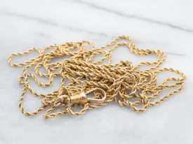 Antique Gold Lariat Chain