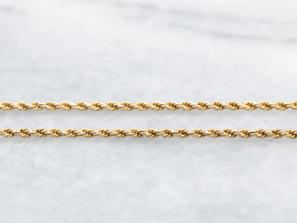 Antique Gold Lariat Chain