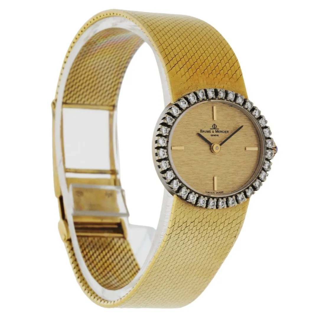 Baume & Mercier 18K yellow gold Factory Diamond Bezel Ladies Watch