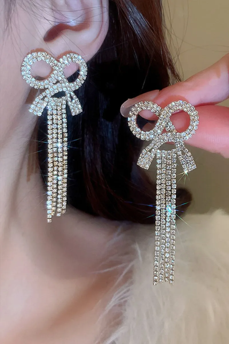 BEADS DECKED CHANDELIER DROP EARRINGS