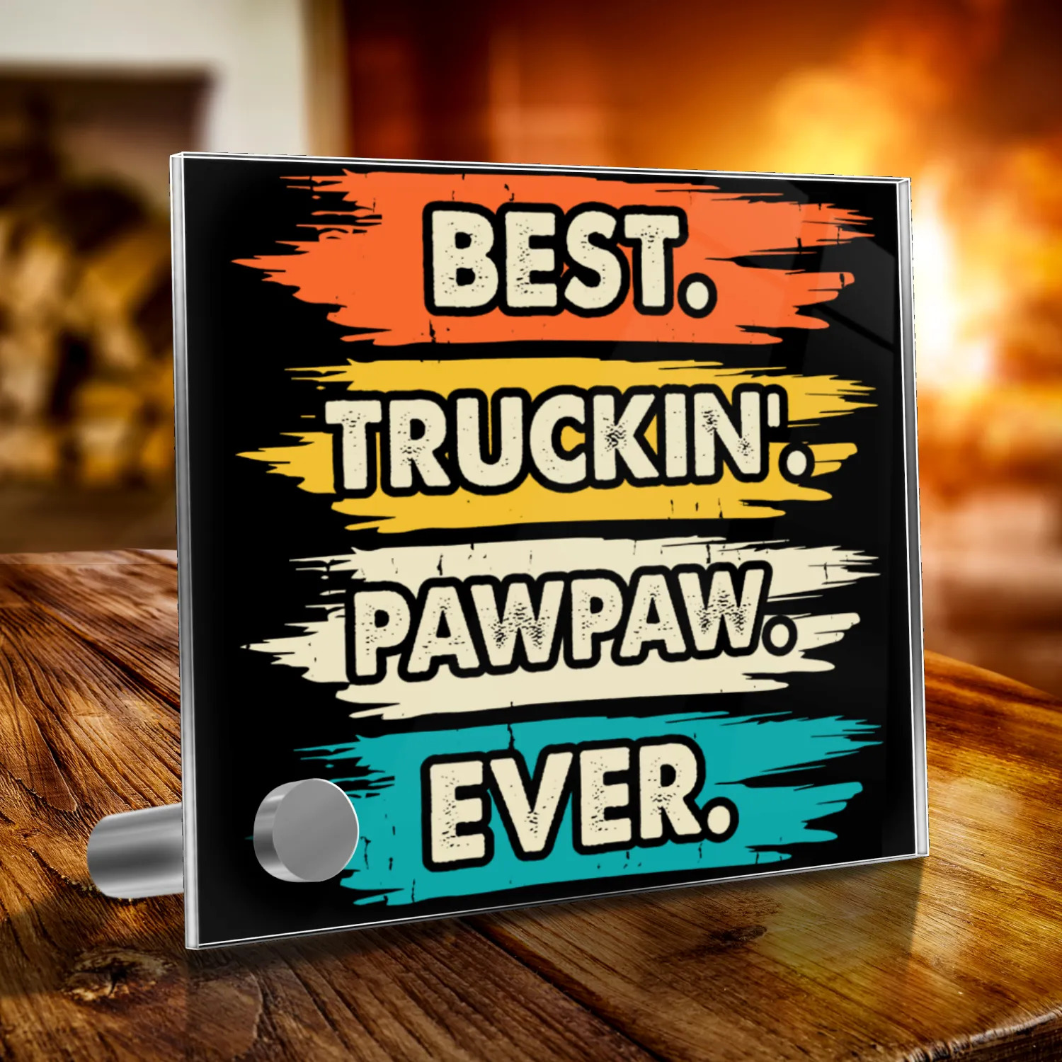 Best Truckin PawPaw Ever Watch & Plaque