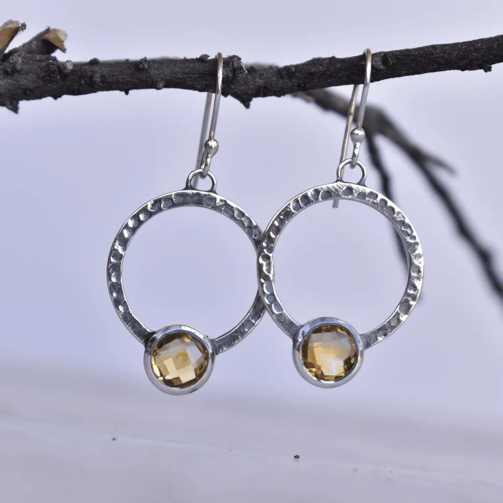 Boho Chic Flair - Citrine Earrings