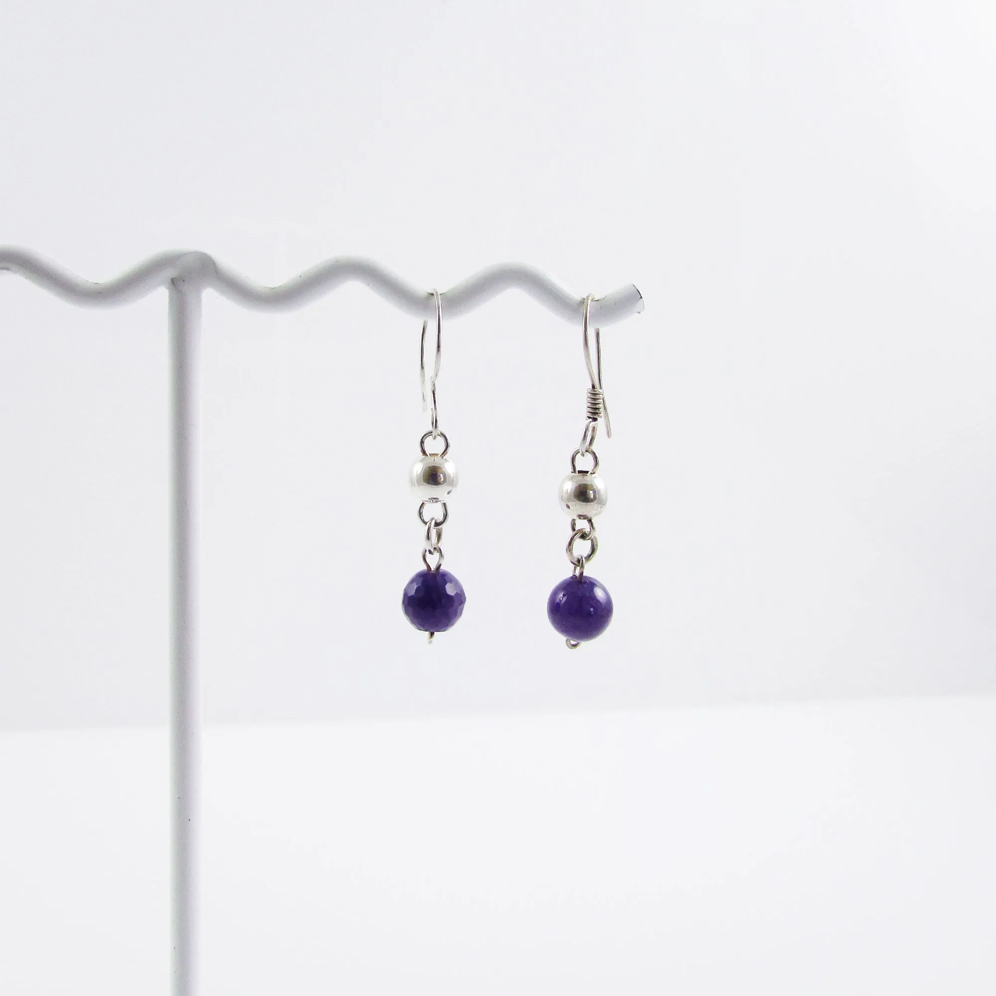 Bolitas Earrings - Amethyst