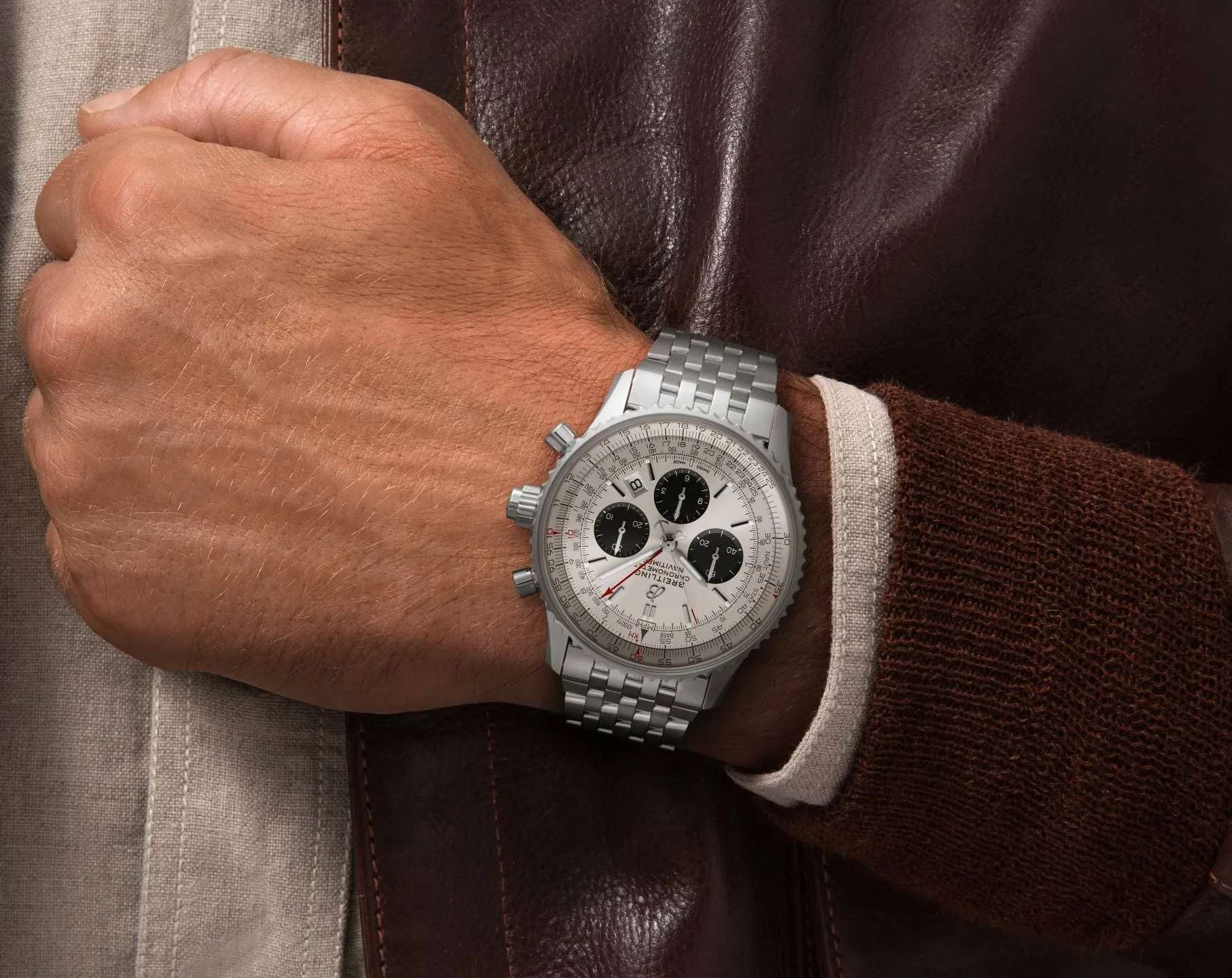 BRT Watch Navitimer 1 B3 Chronograph Rattrapante 45