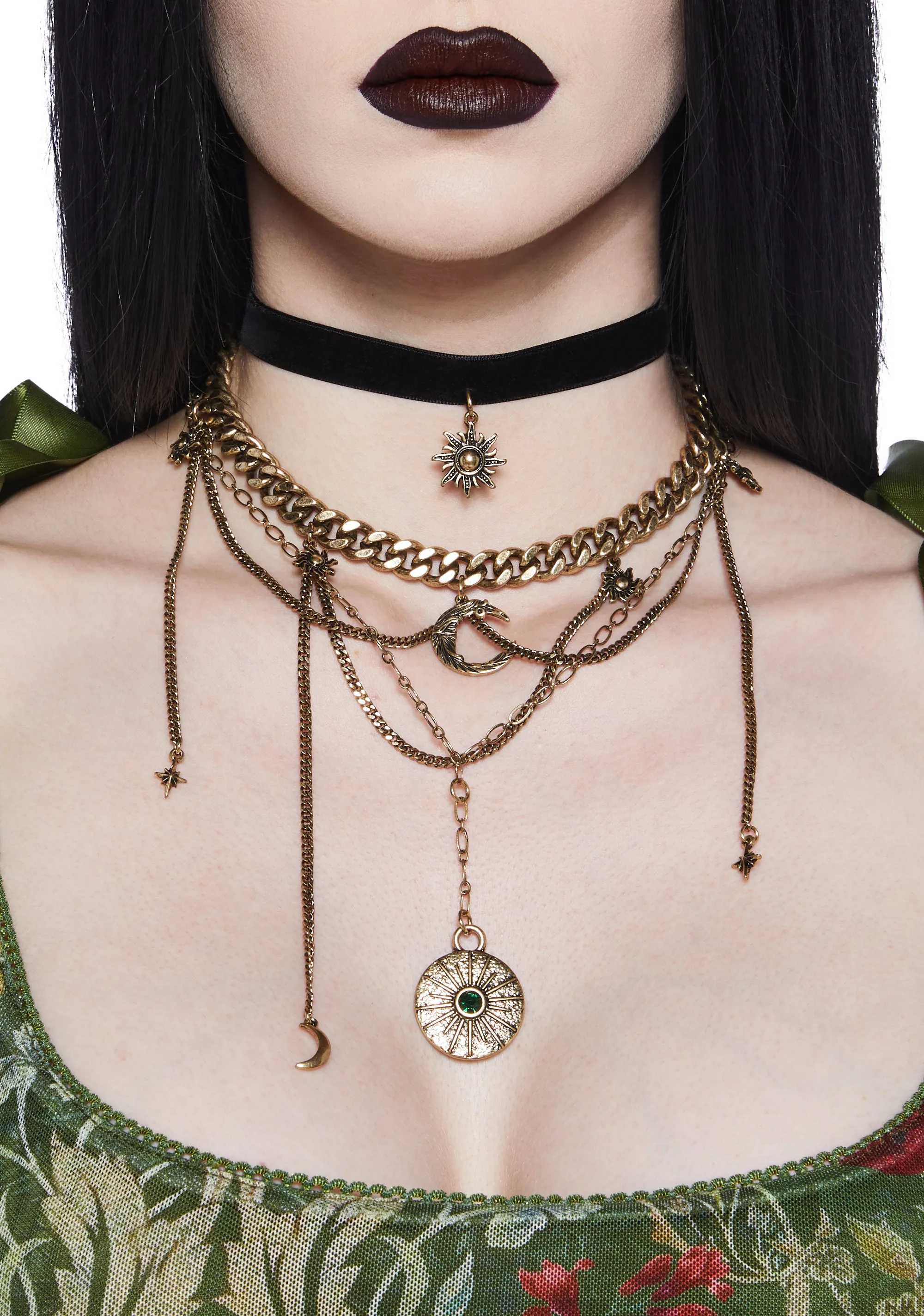 Celestial Being Layered Necklace Set