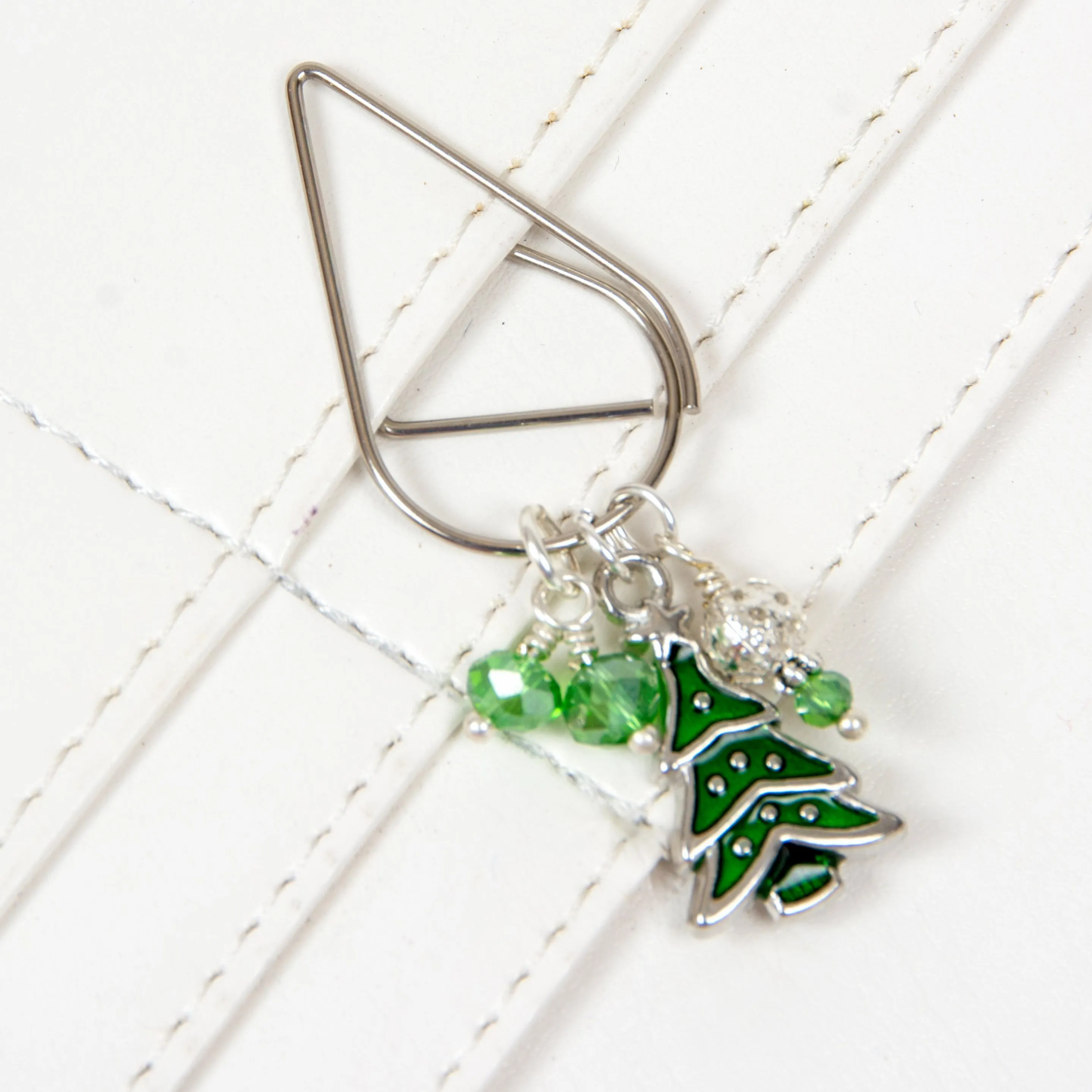 Christmas Tree Dangle Clip - Silver