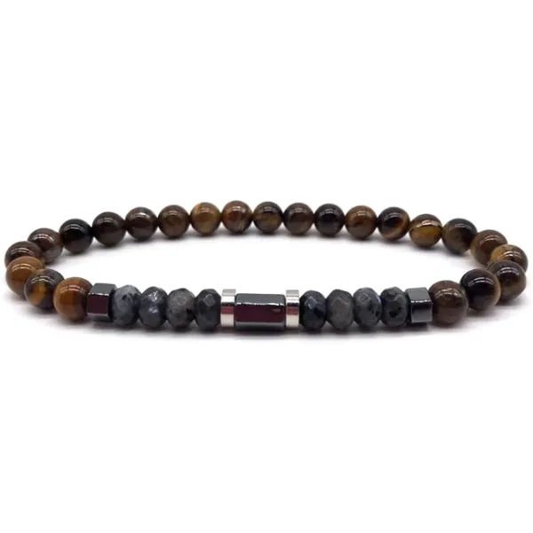 Classy Men Slim Elegant Beaded Bracelet - 5 Styles