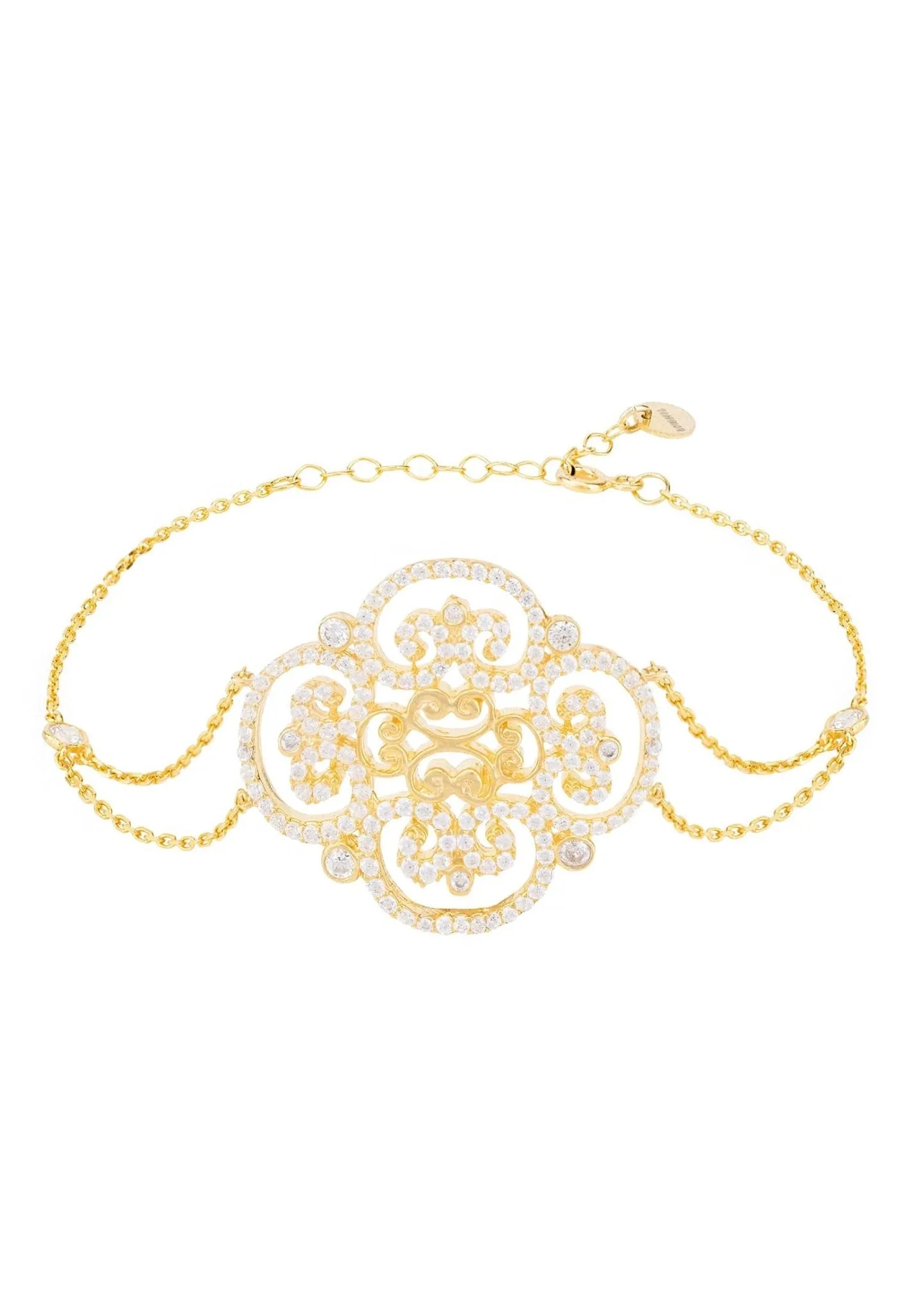 Clover Filigree Bracelet Gold