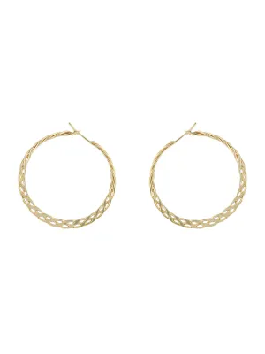 Dainty Woven Handmade Hoops