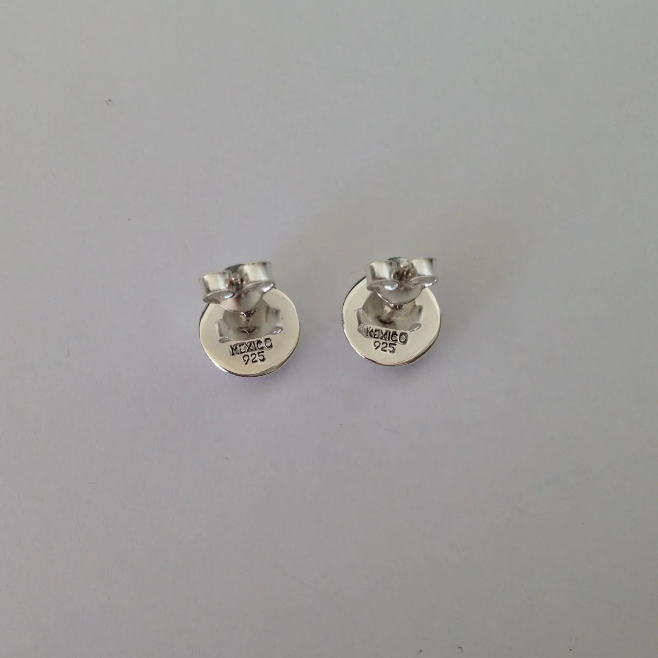 Disc Stud Earrings