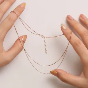 Double layered necklace