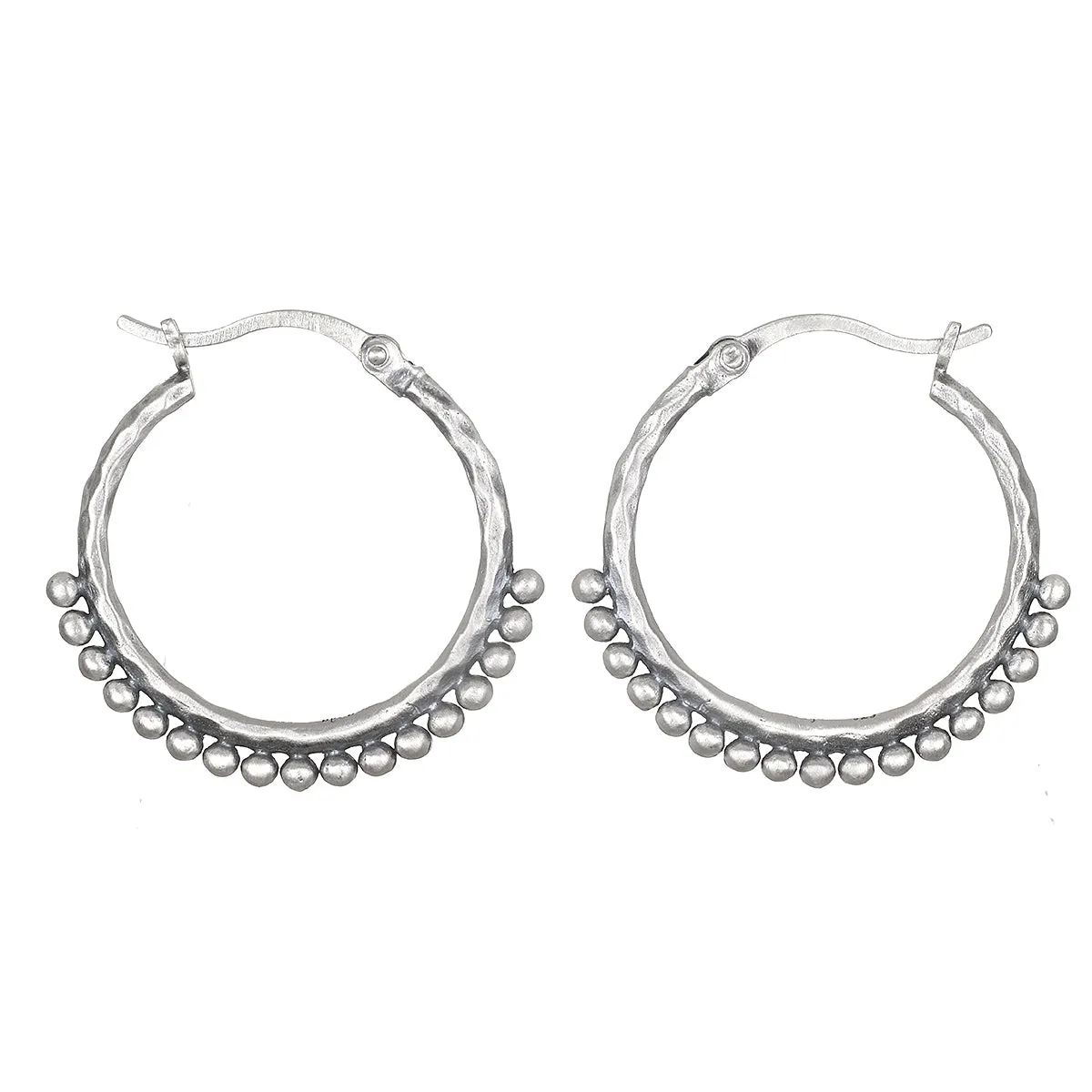 Embrace Simplicity Silver Hoop Earrings