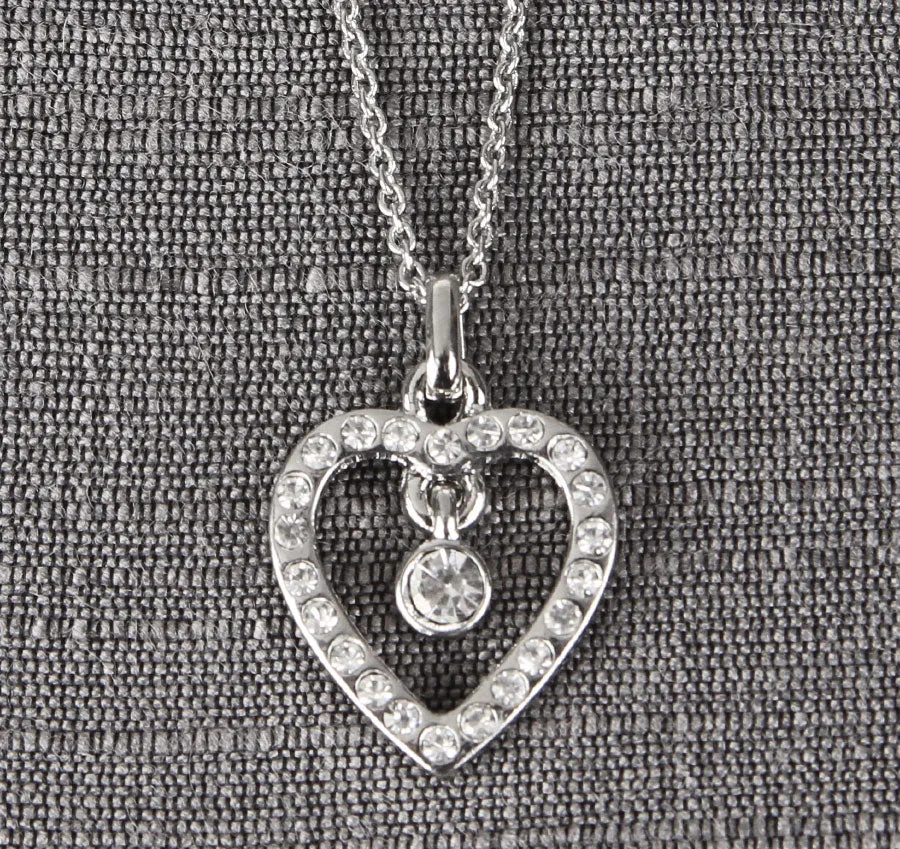 Flower Girl Heart Necklace