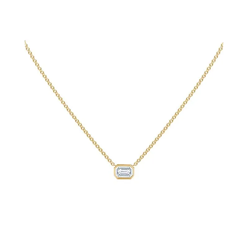 Forevermark Tribute™ Emerald Cut Diamond Necklace