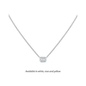 Forevermark Tribute™ Emerald Cut Diamond Necklace