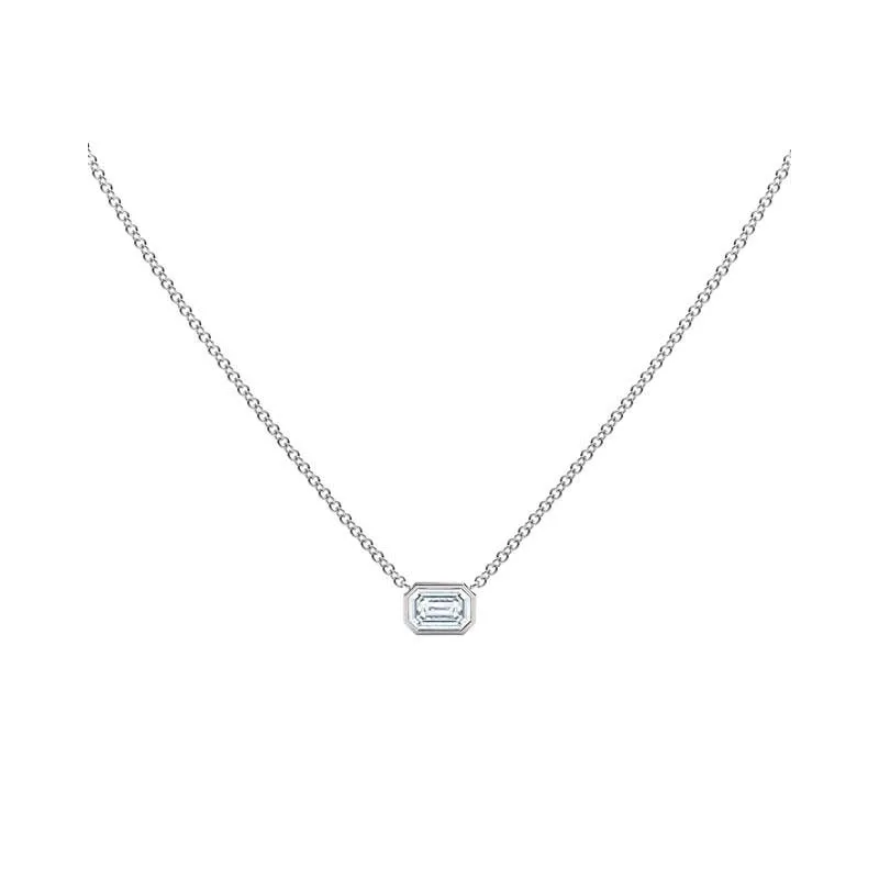 Forevermark Tribute™ Emerald Cut Diamond Necklace