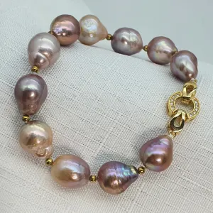 Freshwater Cultured Pearl Bracelet, Sterling Silver