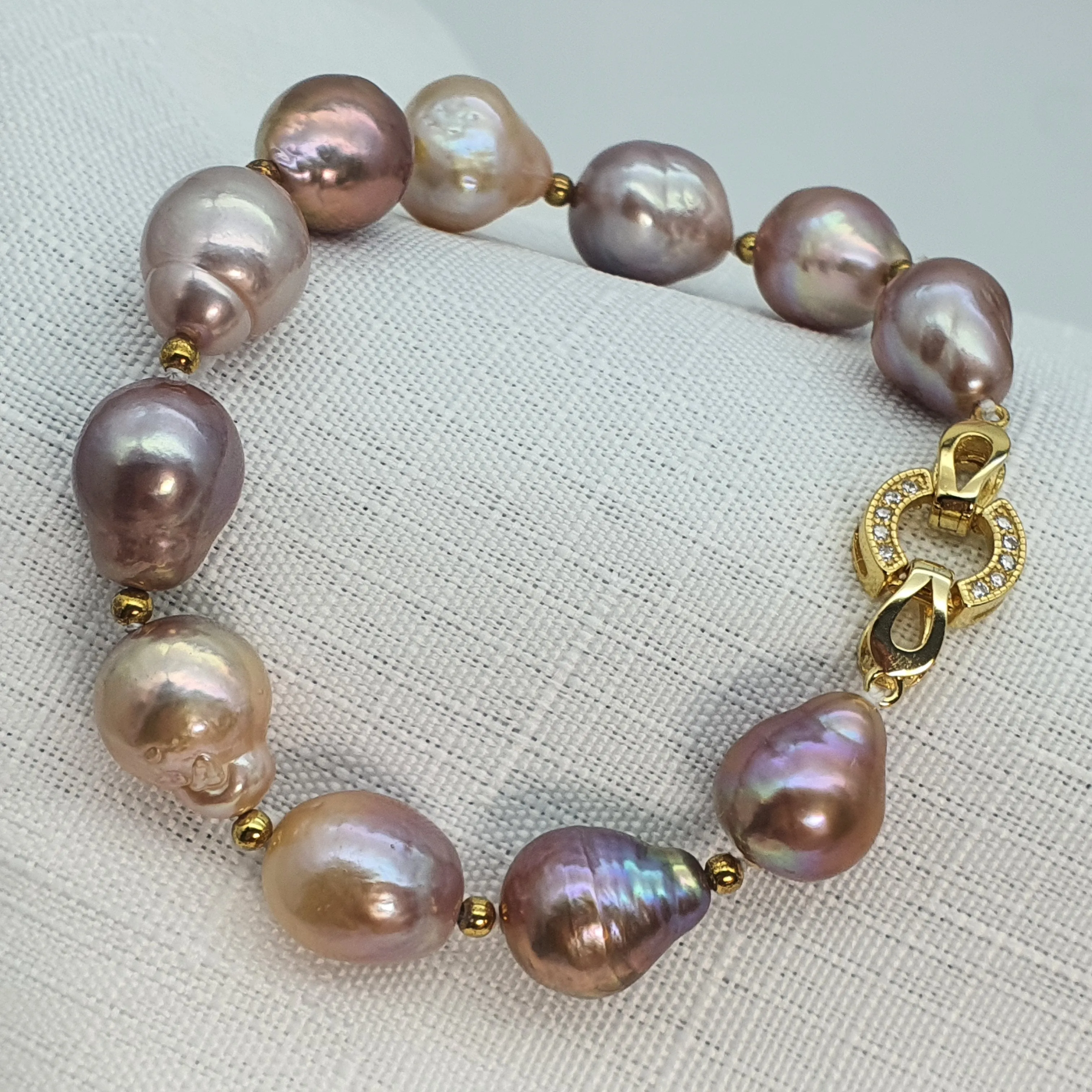 Freshwater Cultured Pearl Bracelet, Sterling Silver