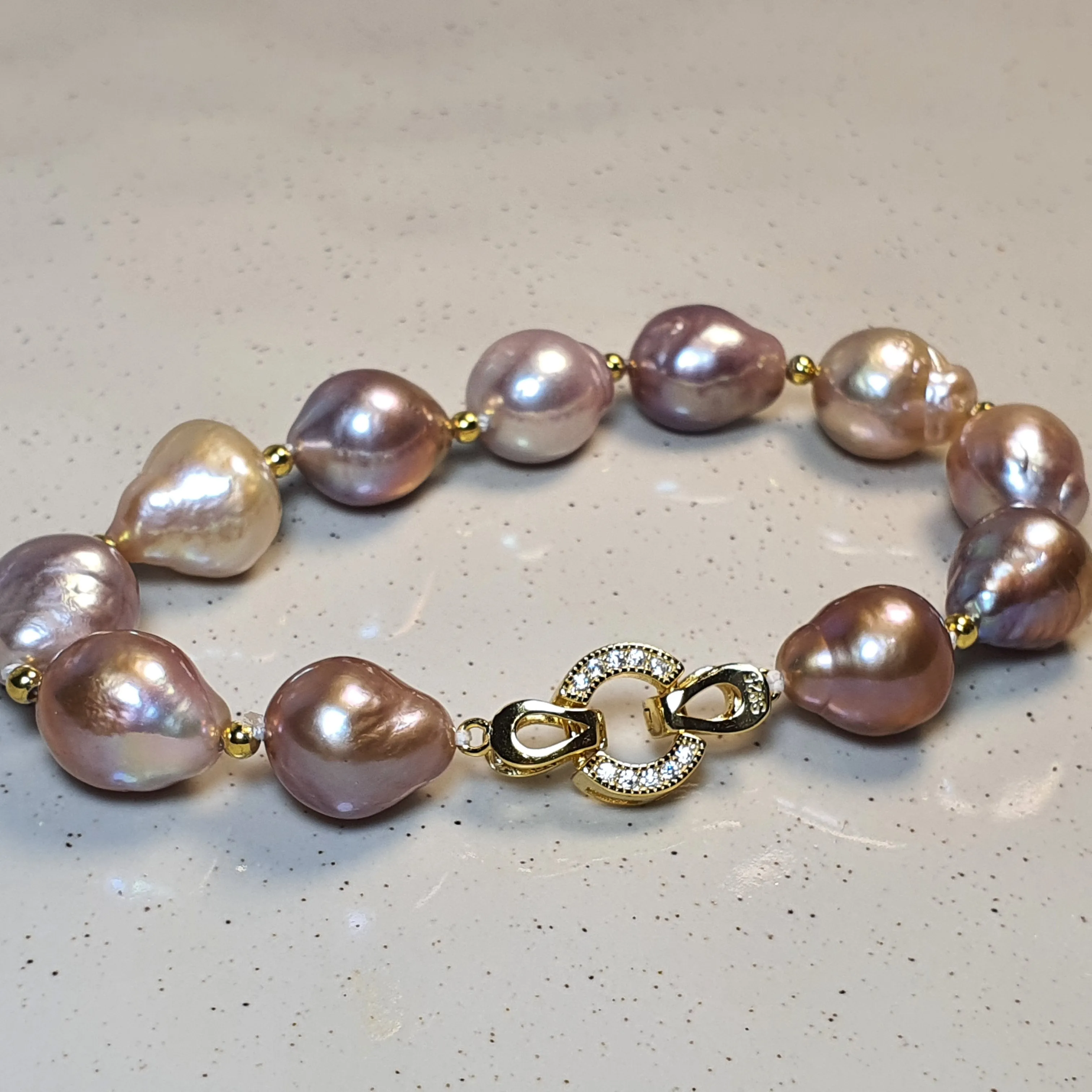 Freshwater Cultured Pearl Bracelet, Sterling Silver