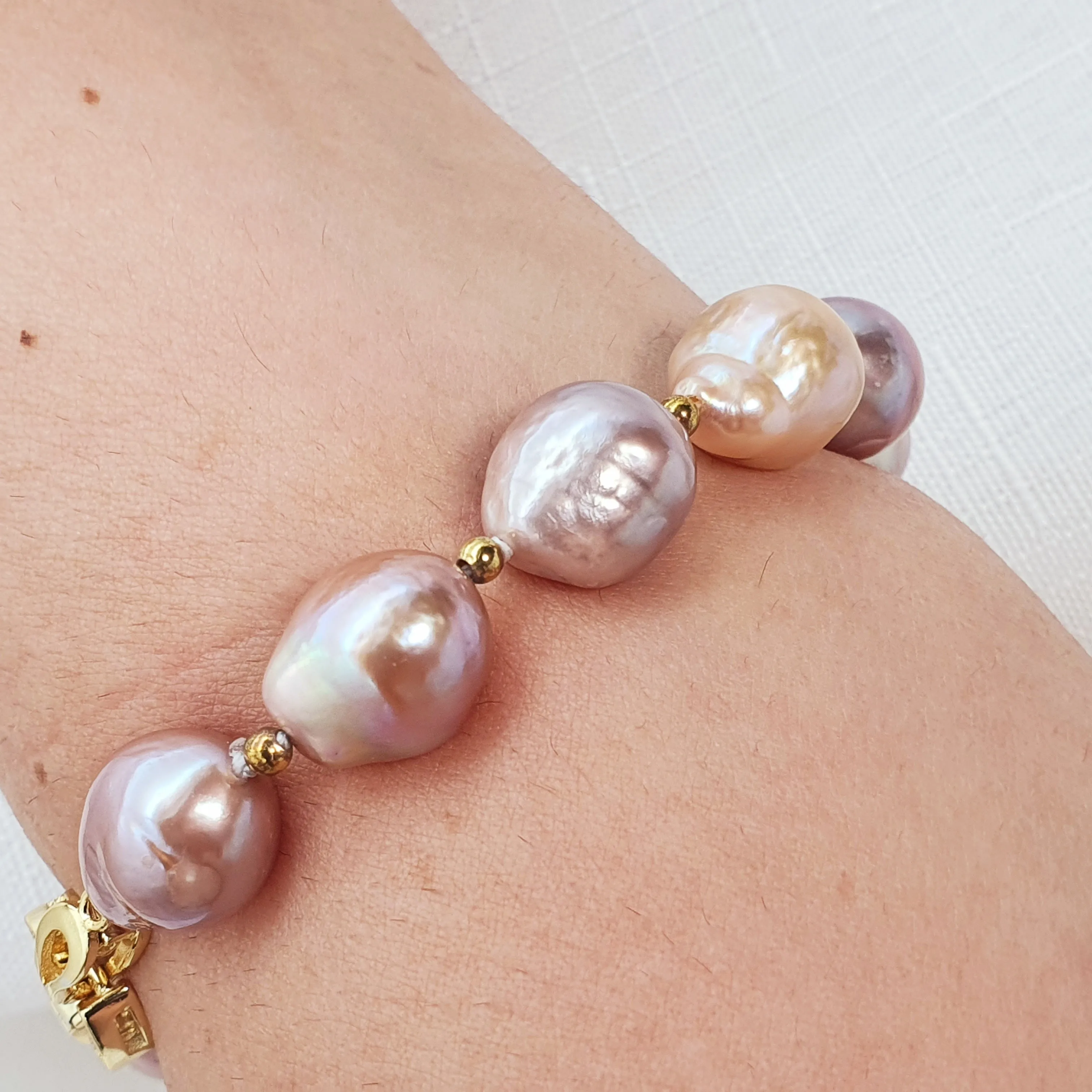 Freshwater Cultured Pearl Bracelet, Sterling Silver