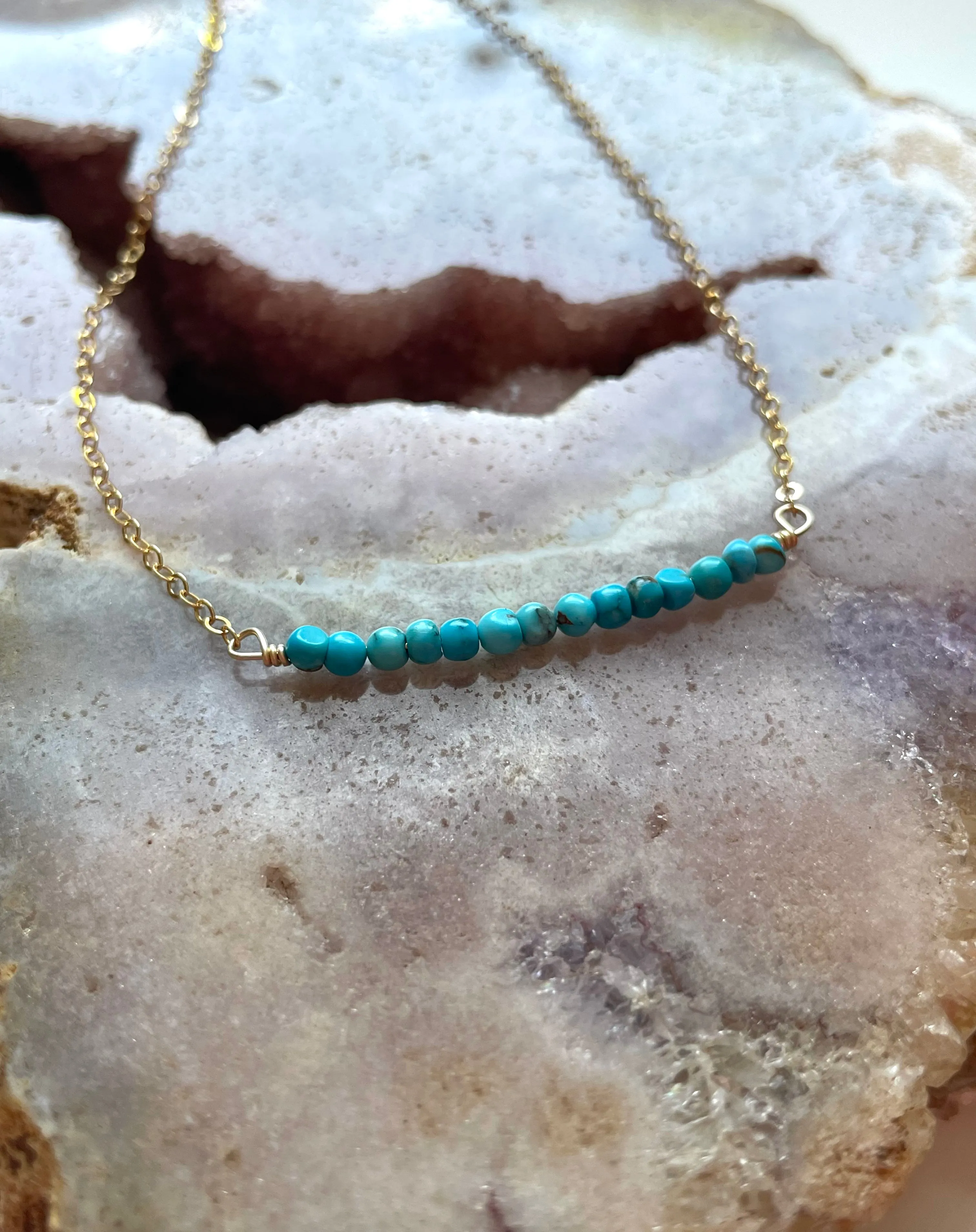 Genuine Turquoise Choker Necklace