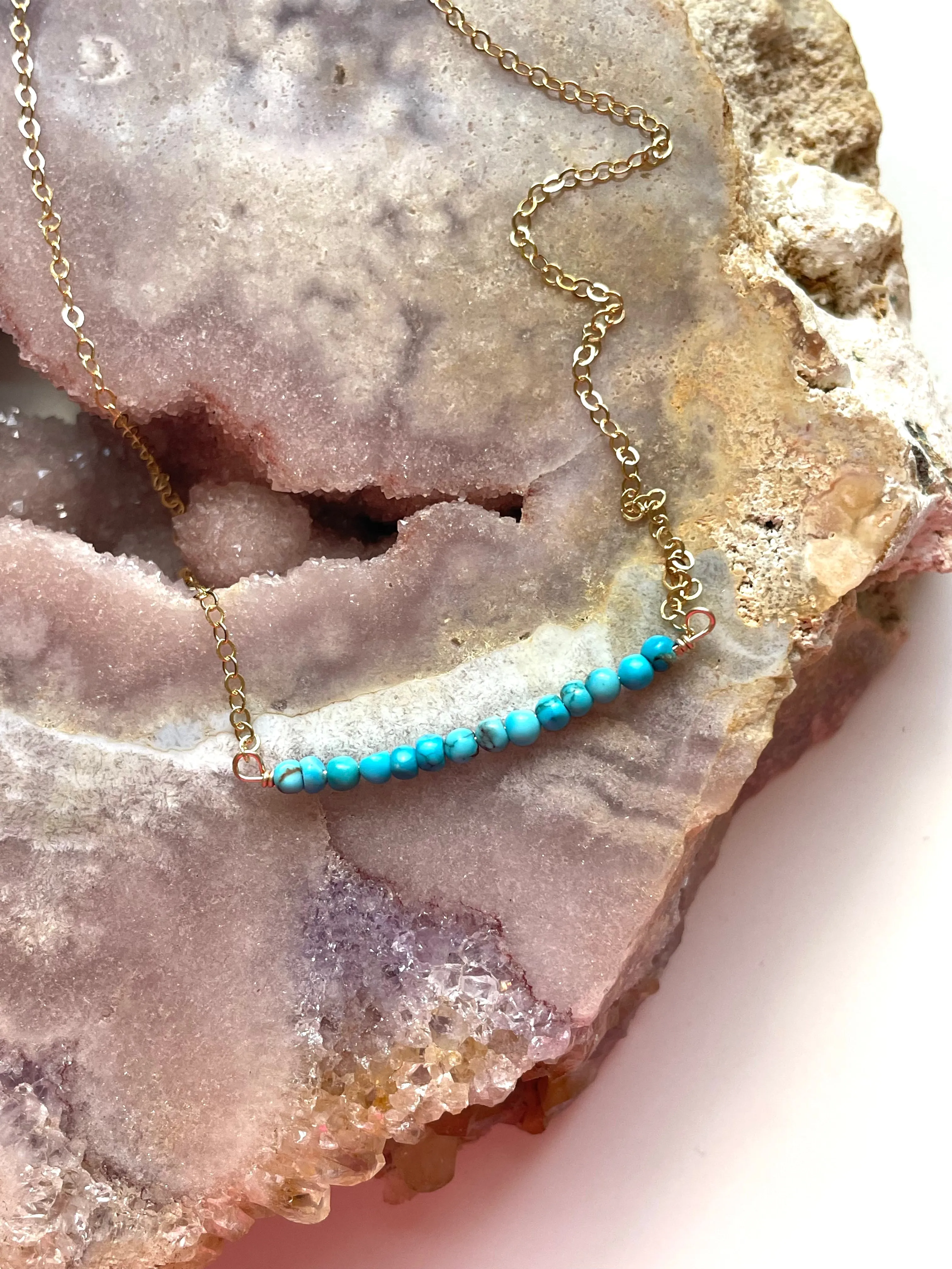 Genuine Turquoise Choker Necklace