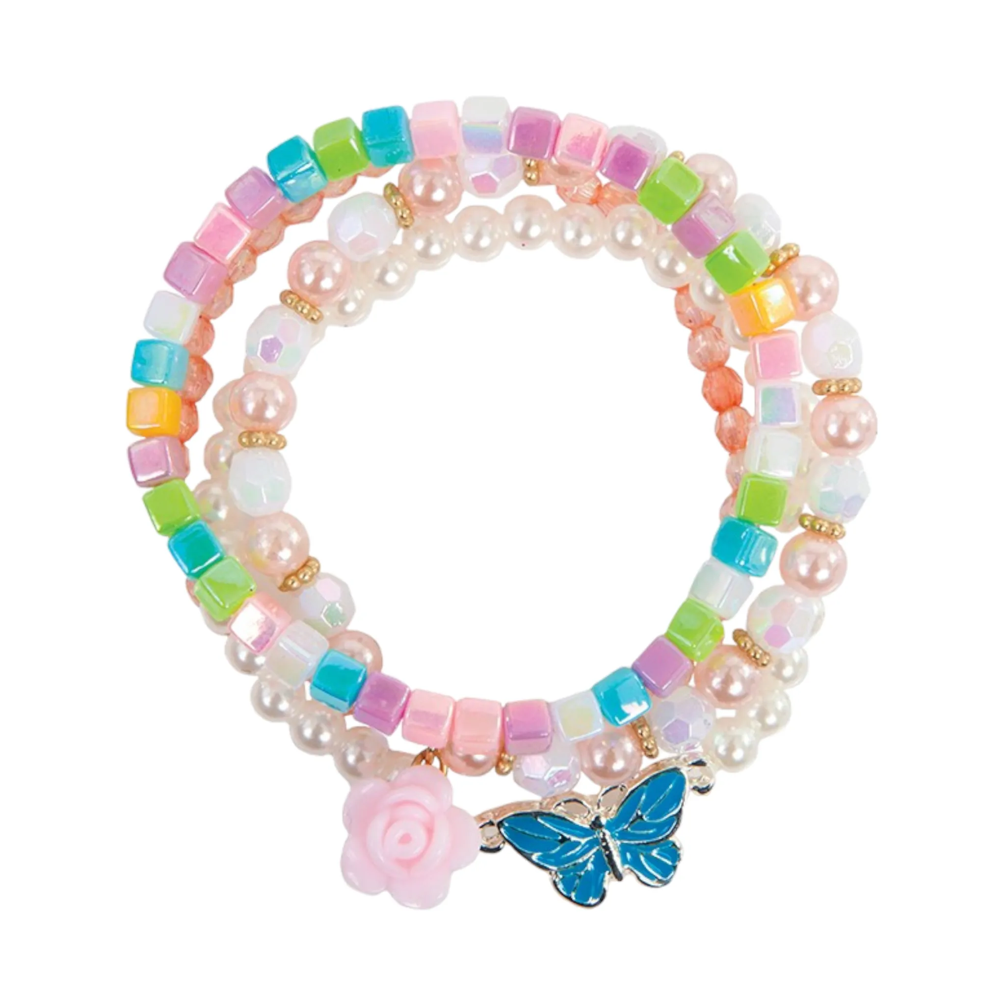 Great Pretenders Pearly Butterfly Bracelet Set