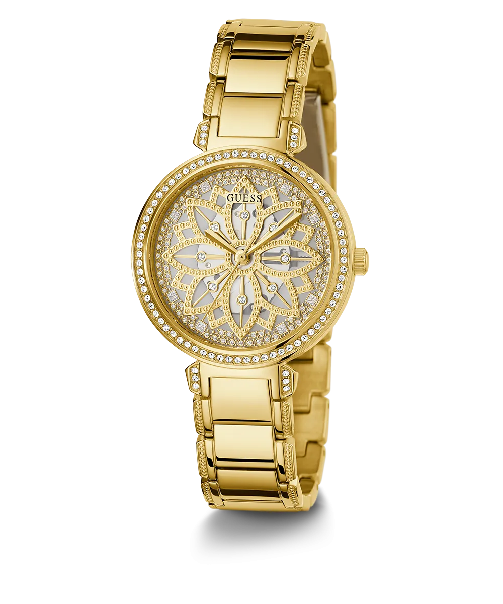 GUESS Ladies Gold Tone Analog Watch