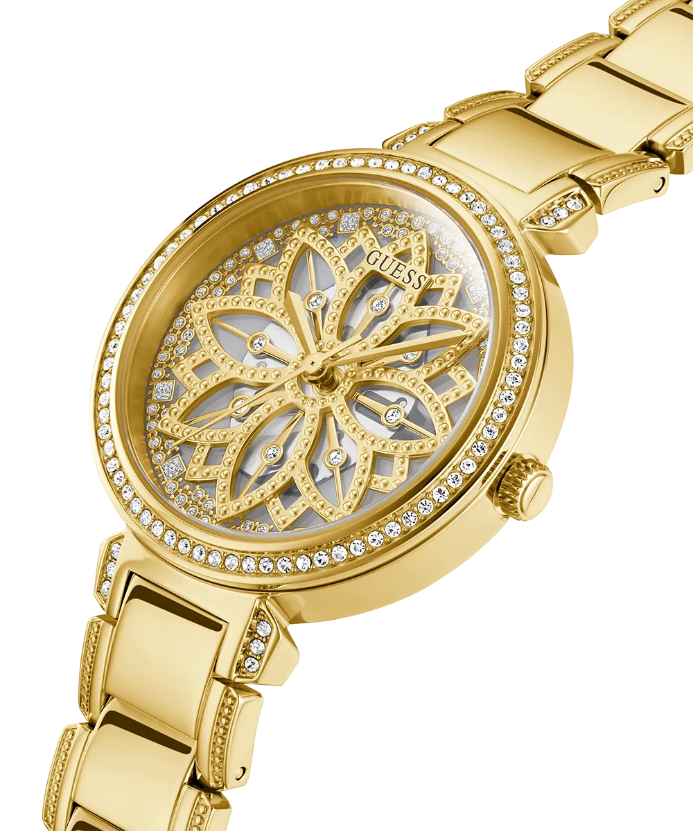 GUESS Ladies Gold Tone Analog Watch