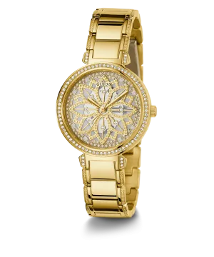 GUESS Ladies Gold Tone Analog Watch