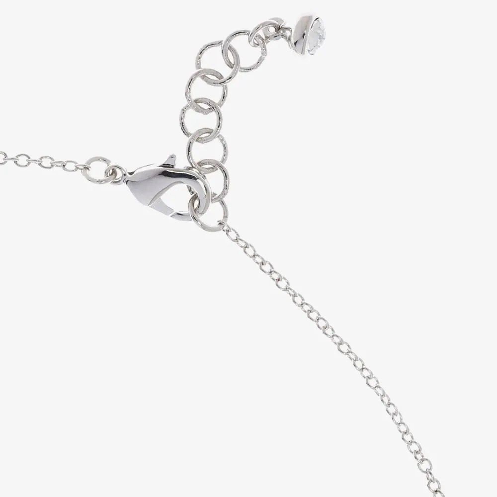 Hara Tiny Heart Pendant Necklace Silver