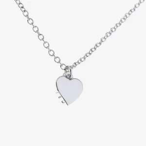 Hara Tiny Heart Pendant Necklace Silver