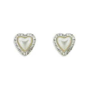 Heart-Shape Pearl Earrings