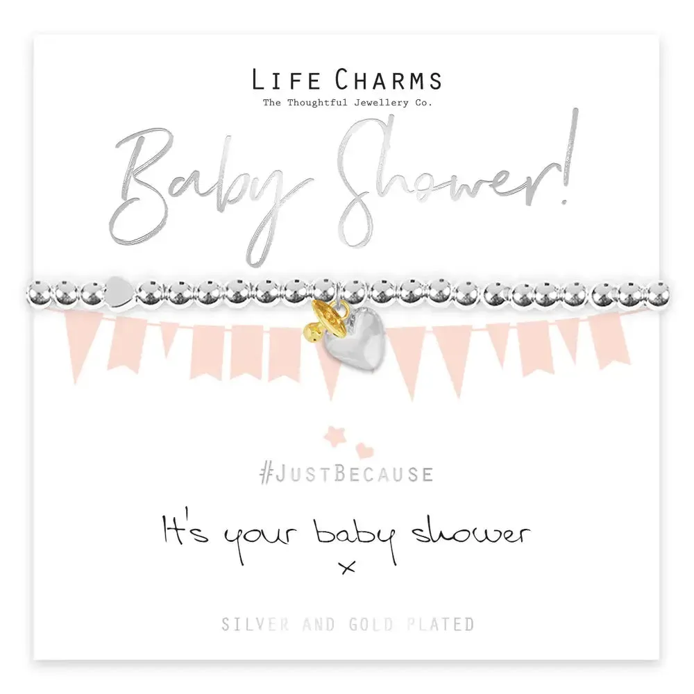 Life Charms Its Your Baby Shower Bracelet