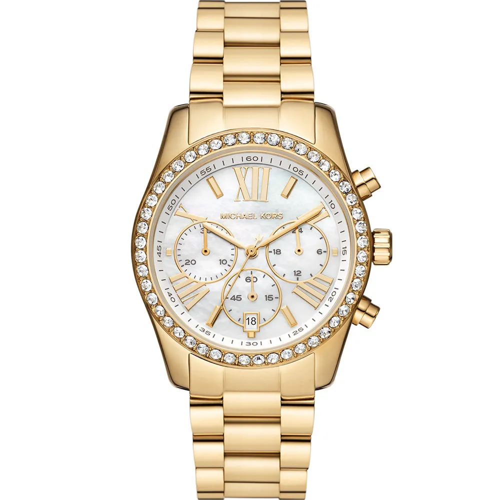 Michael Kors MK7241 Lexington Lux Gold Tone Womens Watch