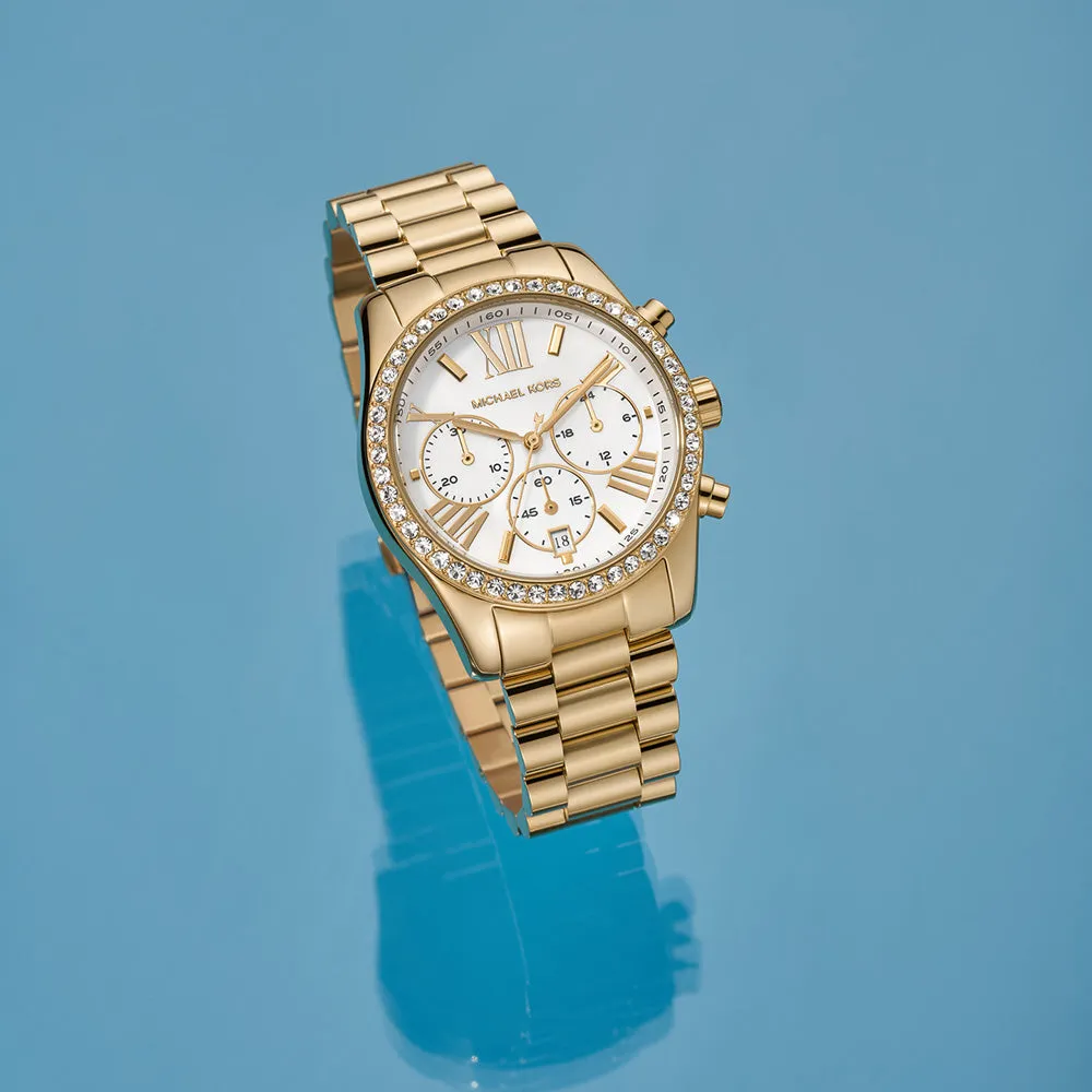 Michael Kors MK7241 Lexington Lux Gold Tone Womens Watch