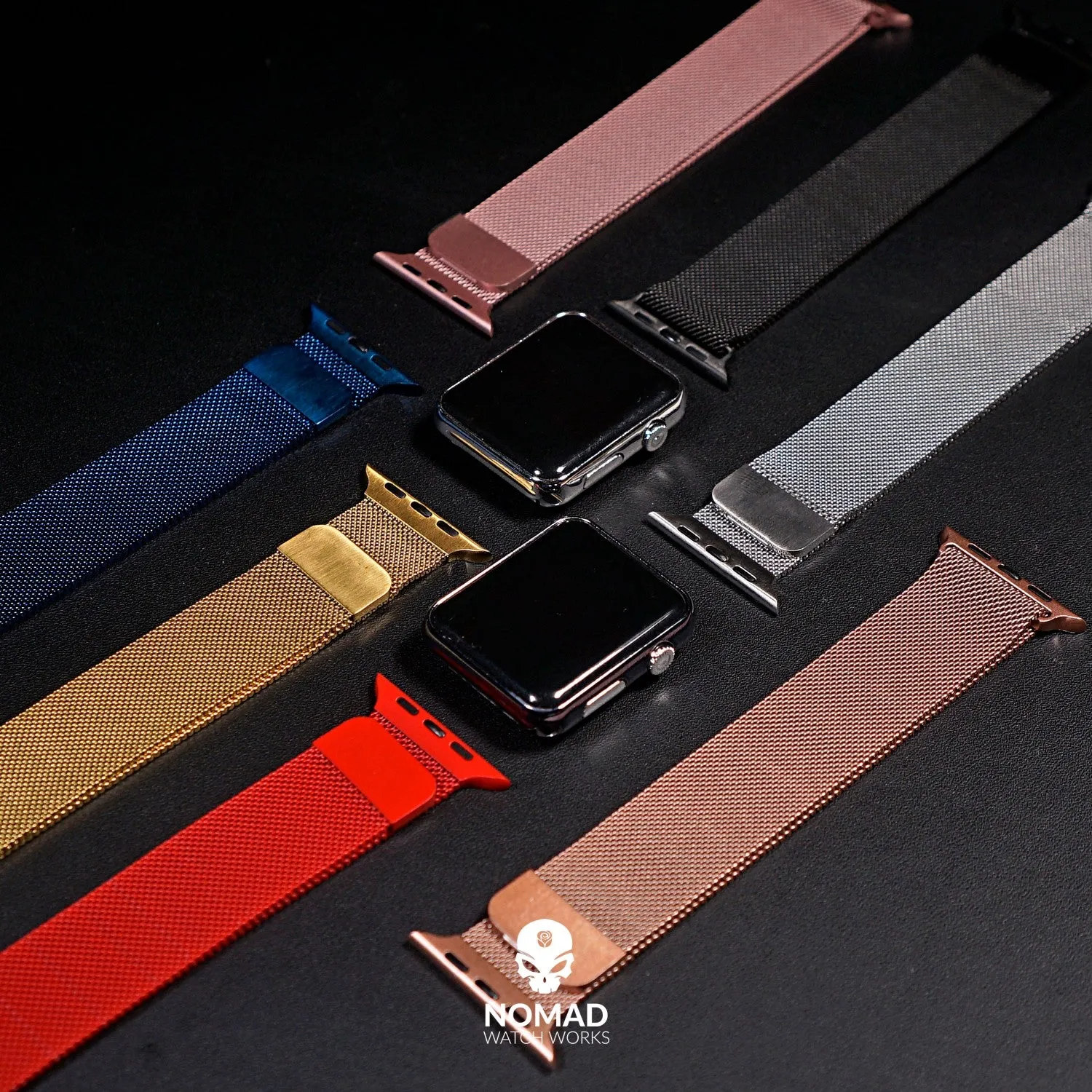 Milanese Mesh Strap in Black (Apple Watch)