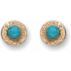 Opal earrings 9ct Gold Stud Earrings